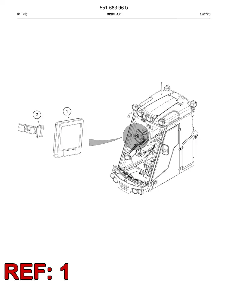 55079097a 550 790 97a Display - Sandvik Technical Drawing