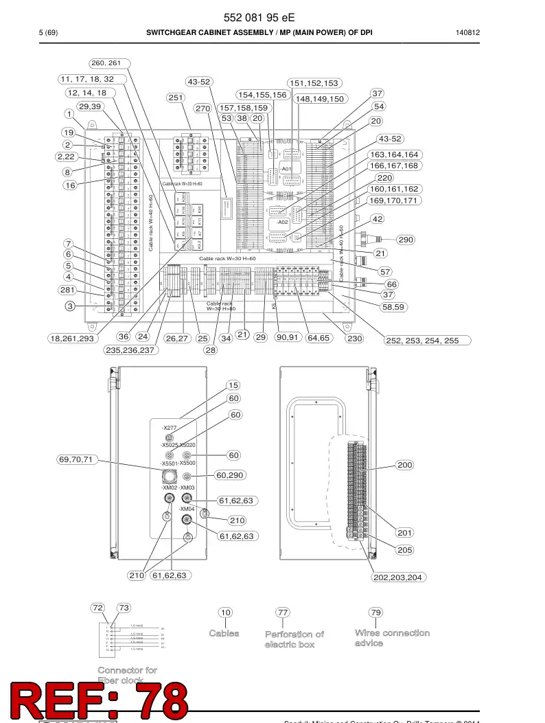 55079209a 550 792 09a Decal - Sandvik Technical Drawing