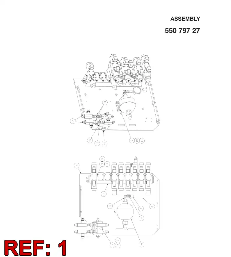 55079340 550 793 40 ADAPTER ASSEMBLY - Sandvik Technical Drawing