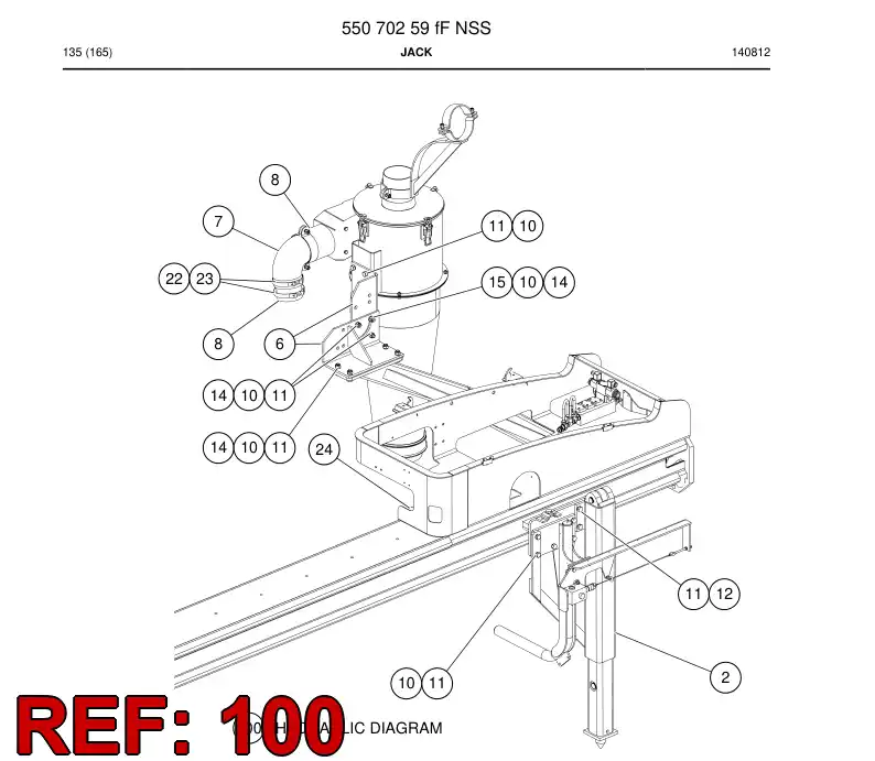 55079413h 550 794 13h Schematic, Hydraulic - Sandvik Technical Drawing