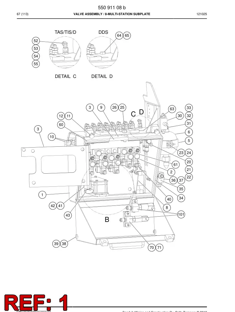 55079634 550 796 34 Enclosure - Sandvik Technical Drawing