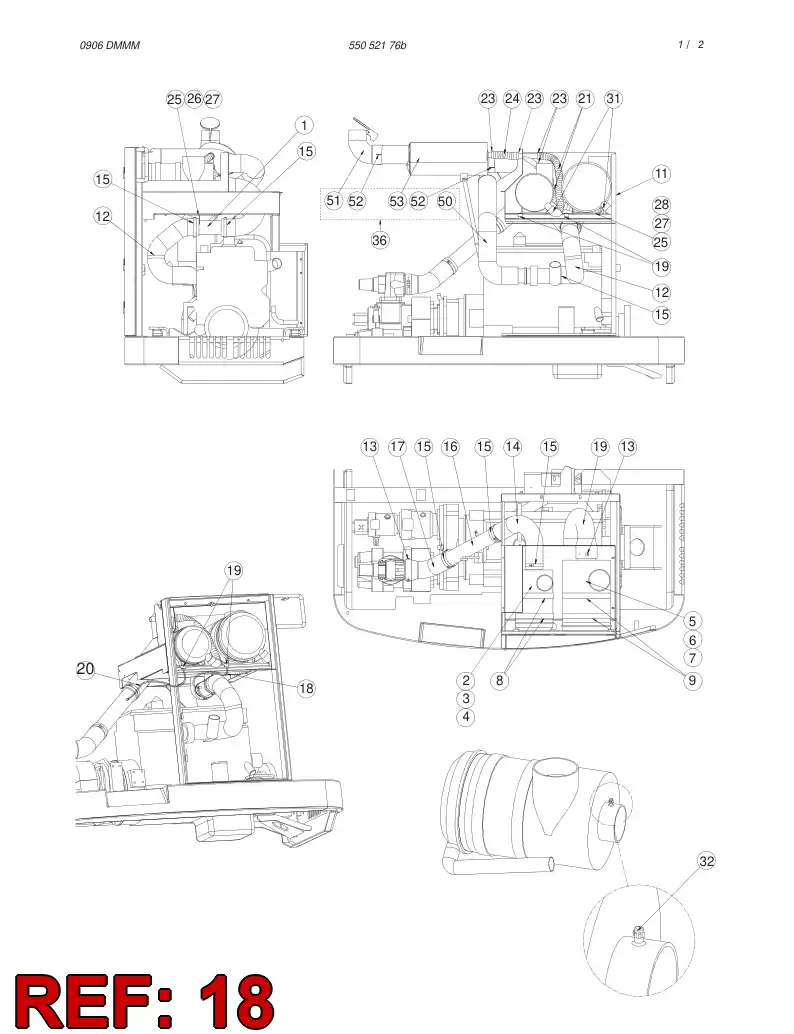 55079890 550 798 90 HOSE ASSEMBLY - Sandvik Technical Drawing