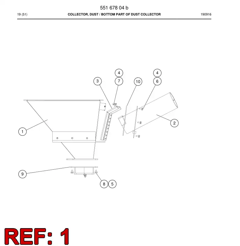 55079917a 550 799 17a Weld Assembly - Sandvik Technical Drawing
