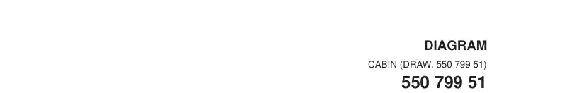 55079951a 550 799 51a HOSE LIST, CABIN - Sandvik Technical Drawing