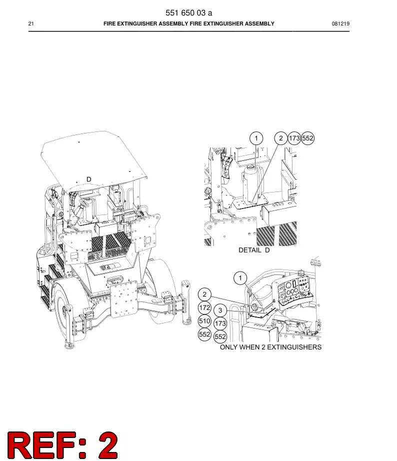 55079987 550 799 87 Hand fire extinguisher - Sandvik Technical Drawing