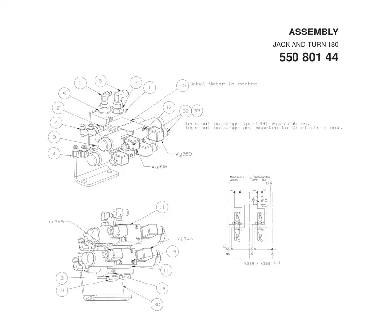 55080144a 550 801 44a ASSEMBLY - Sandvik Technical Drawing