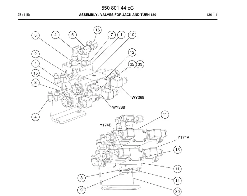 55080144c 550 801 44c Assembly - Sandvik Technical Drawing