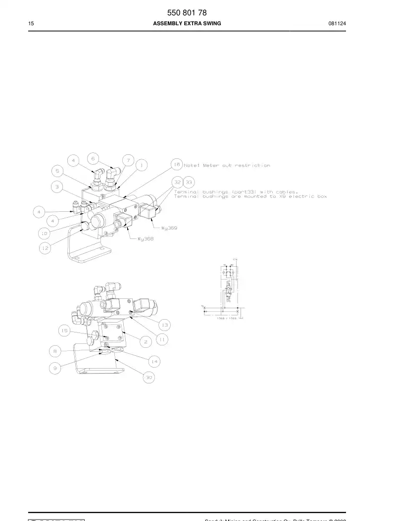55080178 550 801 78 - Sandvik Technical Drawing