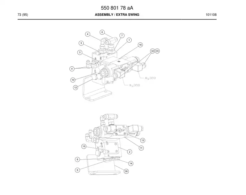 55080178a 550 801 78a ASSEMBLY - Sandvik Technical Drawing