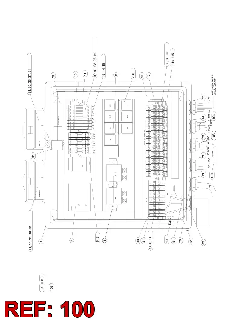 55080251 550 802 51 WIRING INSTRUCTION - Sandvik Technical Drawing