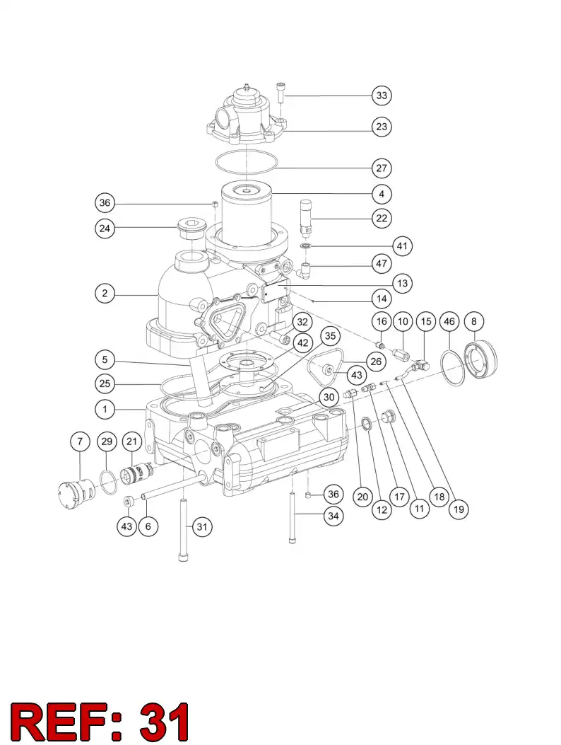55080460 550 804 60 SCREW - Sandvik Technical Drawing