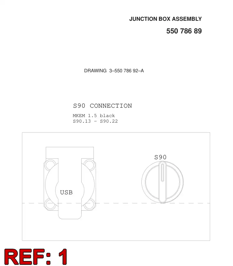 55080513 550 805 13 BRACKET - Sandvik Technical Drawing