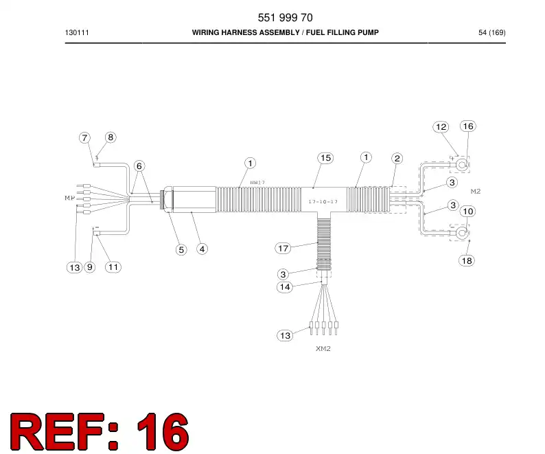 55080618 550 806 18 Terminal, Cable - Sandvik Technical Drawing
