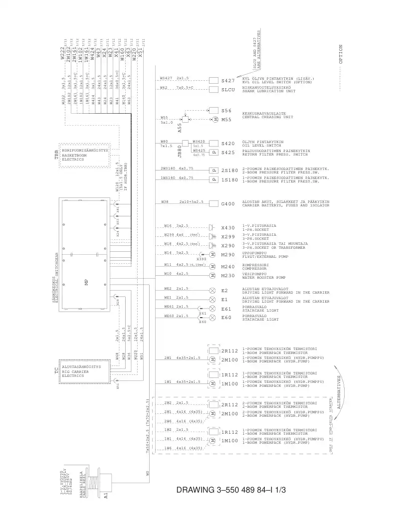 55083007 550 830 07 ELECTRIC COMPONENT ASSEMBLY - Sandvik Technical Drawing
