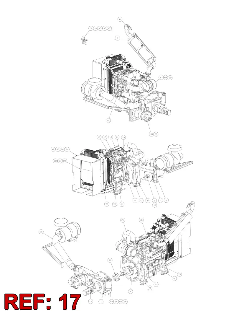 55083062 550 830 62 HYDRAULIC PUMP ASSEMBLY - Sandvik Technical Drawing