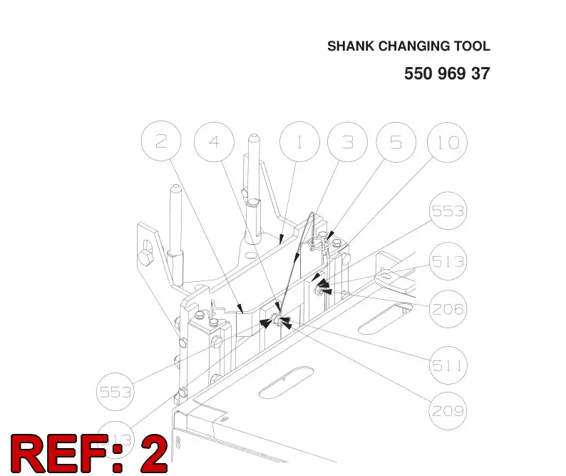 550 831 05 BRACKET - drawing