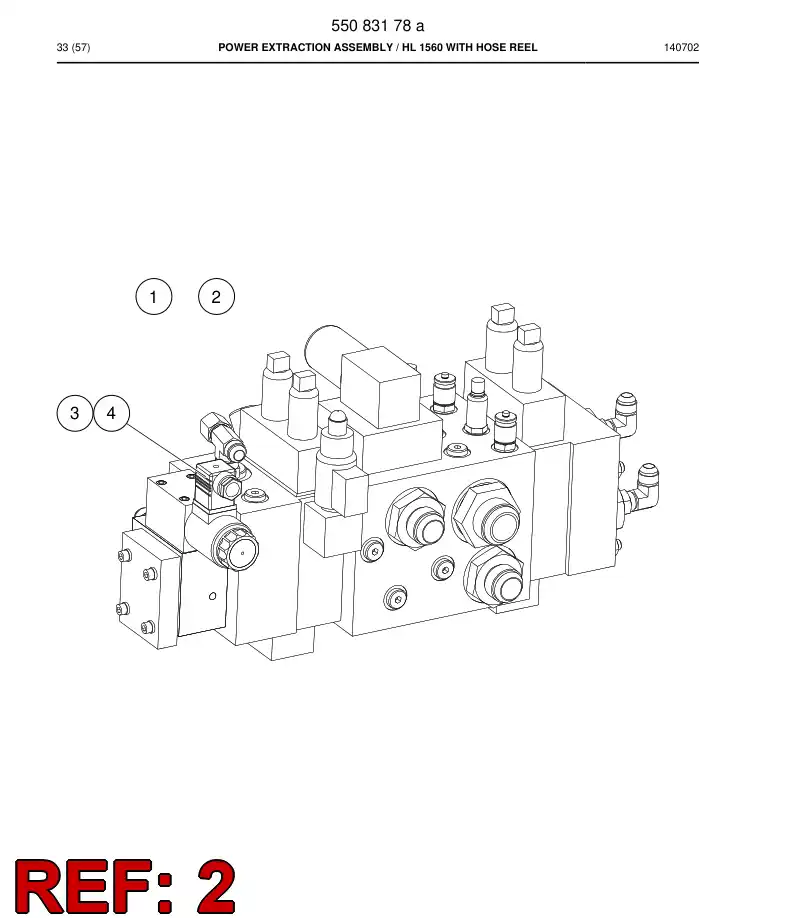55083125i 550 831 25i Hosing Set - Sandvik Technical Drawing
