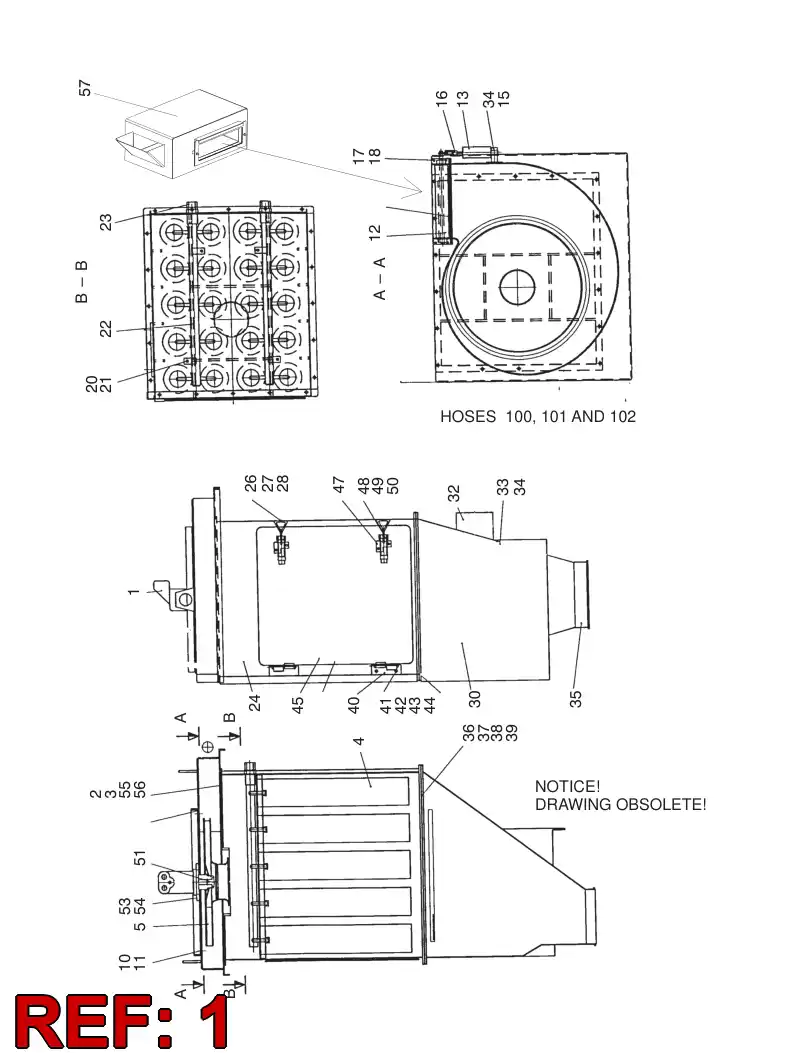 55083514 550 835 14 HYDRAULIC COMPONENTS ASSEMBLY - Sandvik Technical Drawing