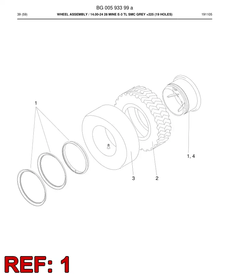 55083515c 550 835 15c Rim - Sandvik Technical Drawing