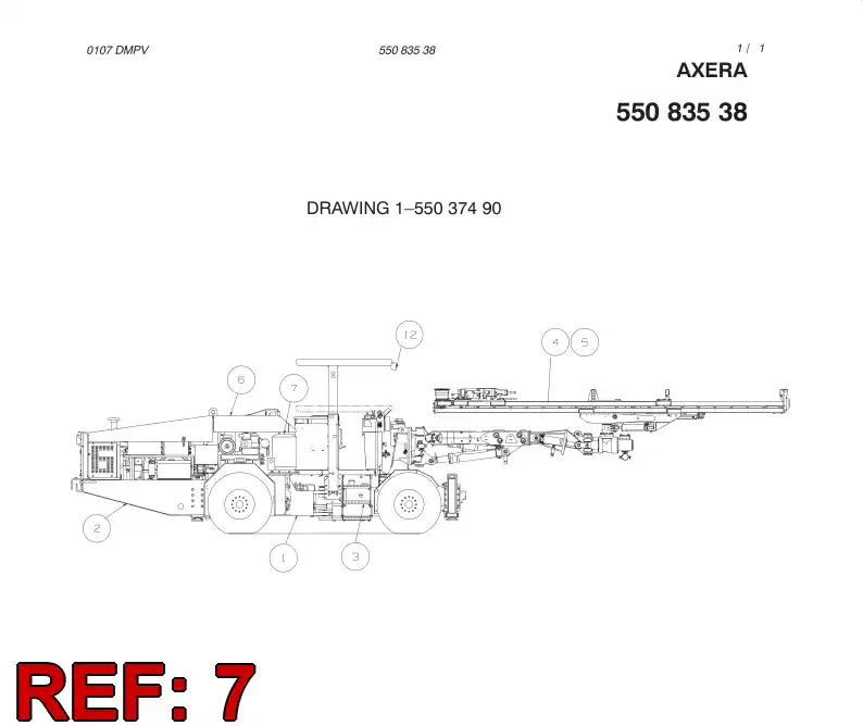 55083535 550 835 35 ELECTRIC MODULE - Sandvik Technical Drawing