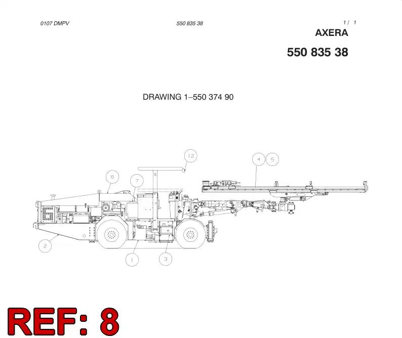 55083536 550 835 36 OPTION MODULE - Sandvik Technical Drawing
