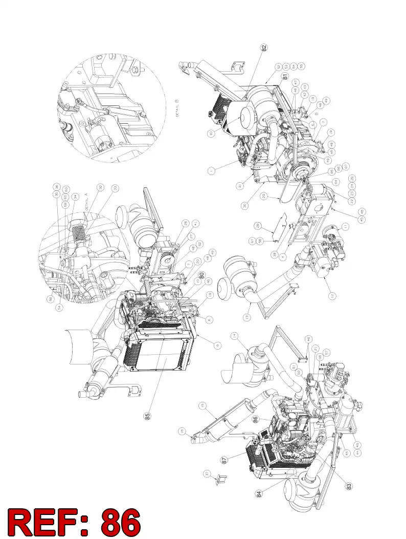 55083555 550 835 55 Gasket - Sandvik Technical Drawing