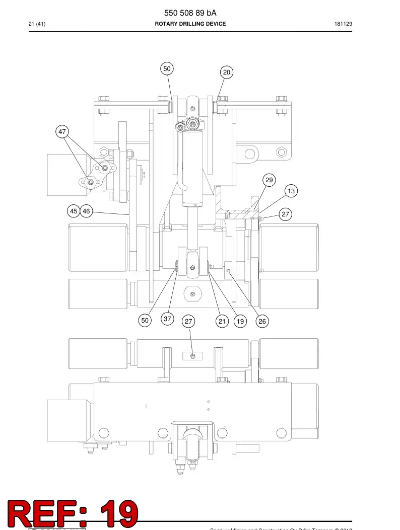 55083592 550 835 92 Shaft - Sandvik Technical Drawing