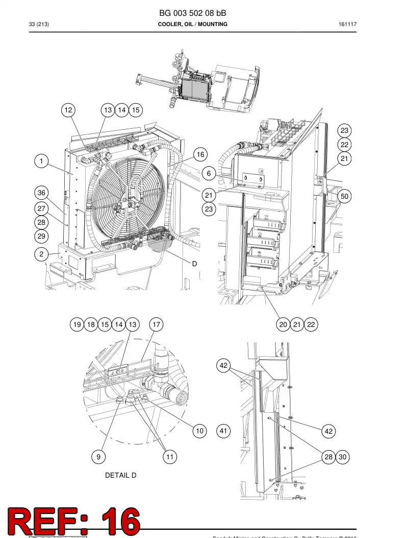 55083648 550 836 48 Seal band - Sandvik Technical Drawing