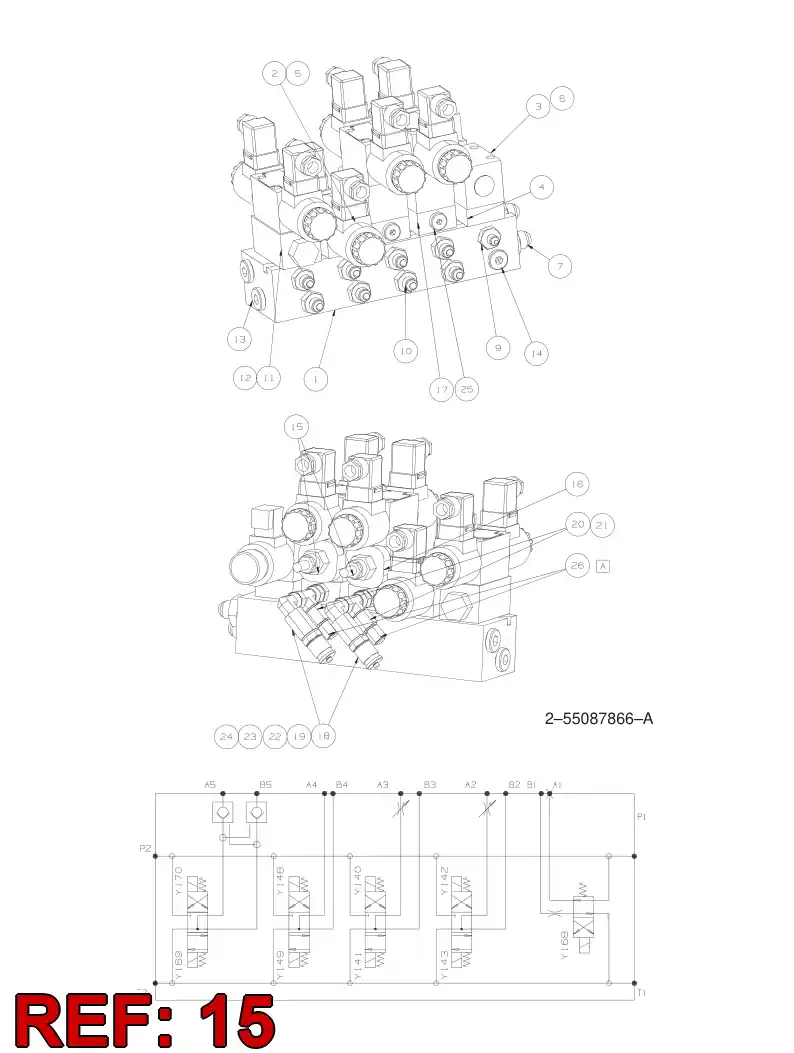 55083652 550 836 52 NEEDLE VALVE - Sandvik Technical Drawing