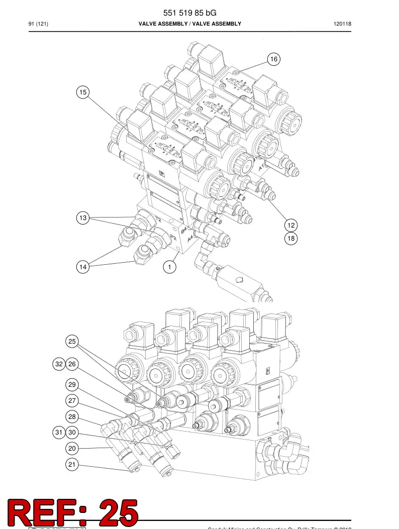55083652a 550 836 52a VLVULA, ACELERADOR, AJUSTVEL - Sandvik Technical Drawing