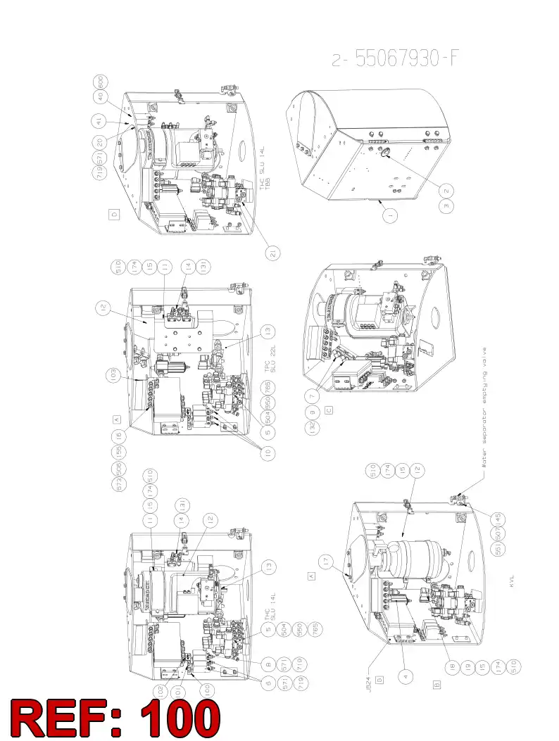 55083664 550 836 64 HOSING - Sandvik Technical Drawing