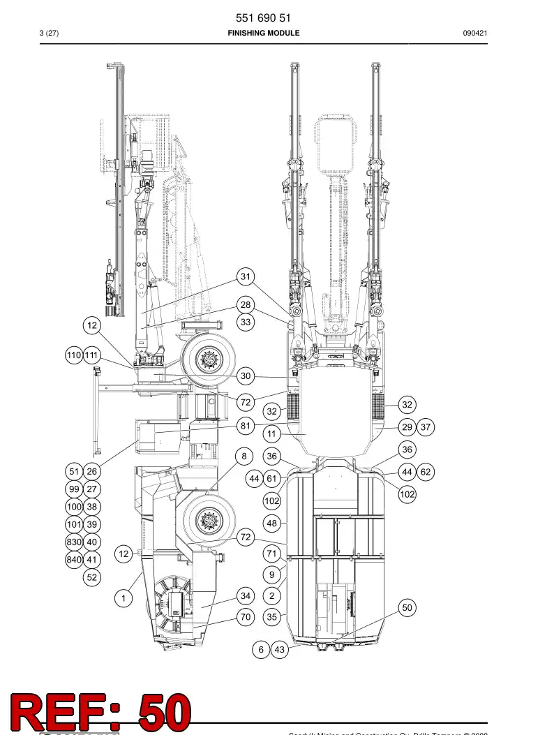 55083676b 550 836 76b Sign - Sandvik Technical Drawing