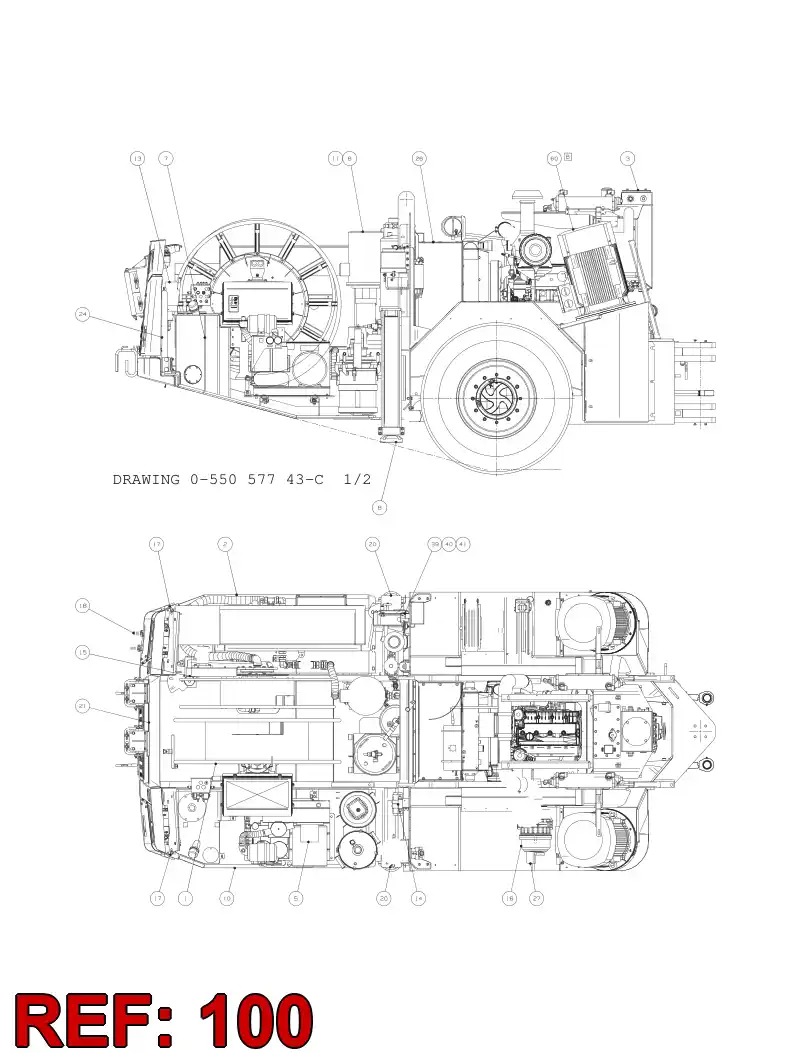 55083695 550 836 95 HOSING - Sandvik Technical Drawing