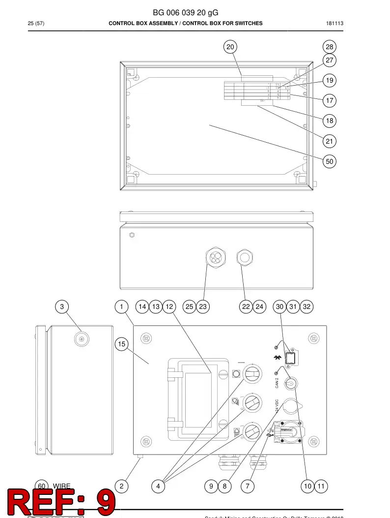 55083730a 550 837 30a Connector - Sandvik Technical Drawing