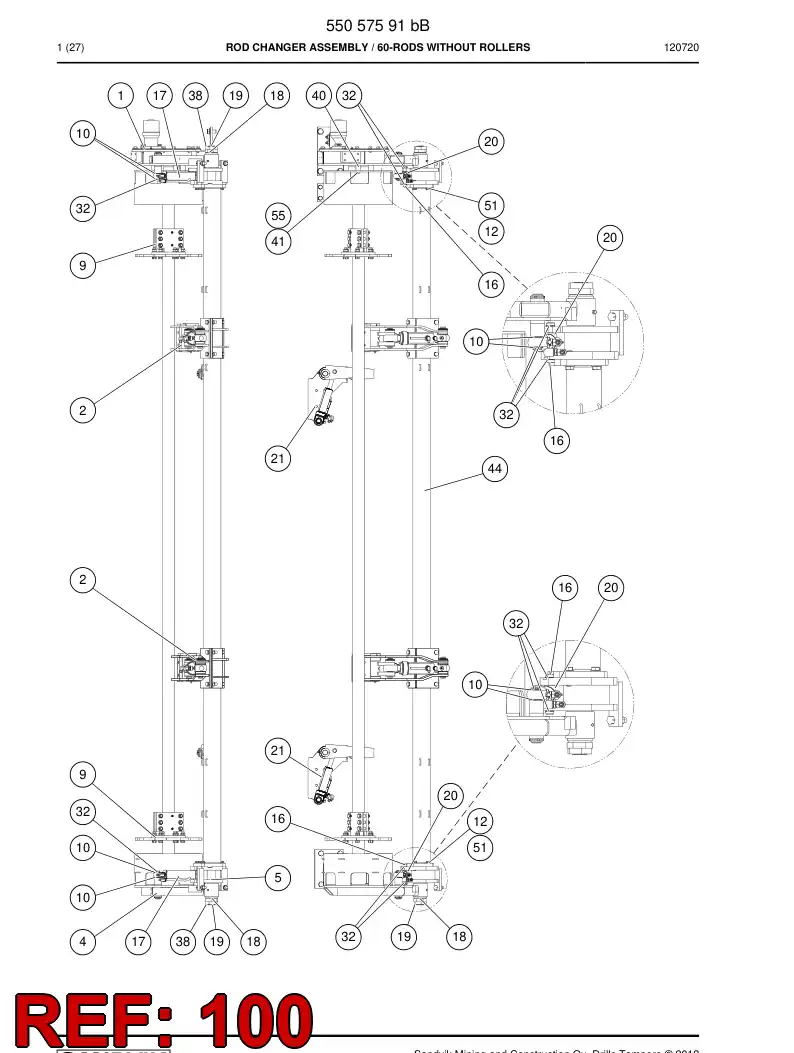 55083751c 550 837 51c HOSING - Sandvik Technical Drawing