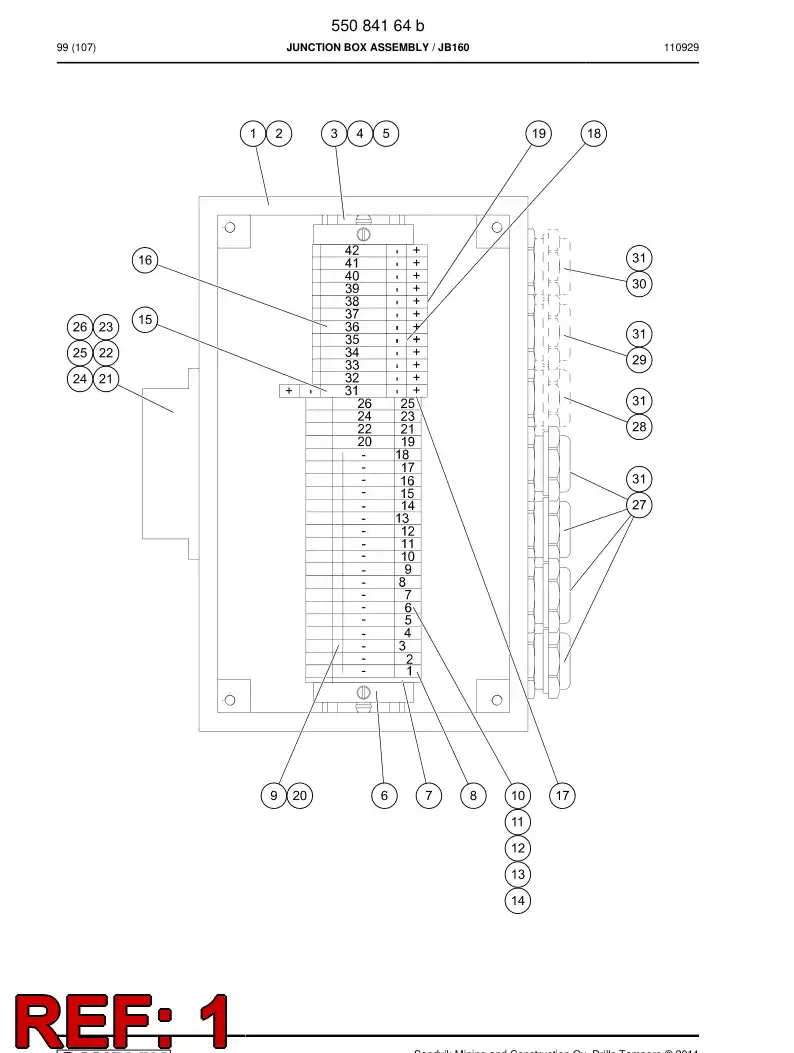 55084105 550 841 05 Stainless steel enclosure - Sandvik Technical Drawing