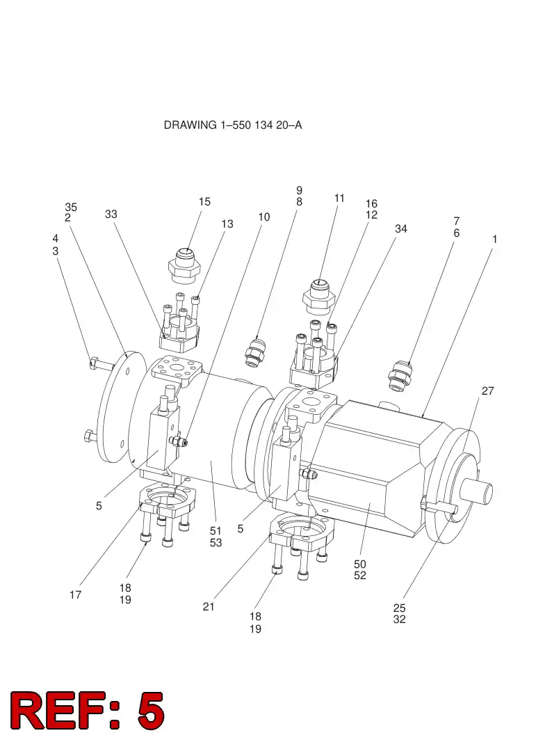 55084176 550 841 76 PRESSURE / FLOW CONTROLLER - Sandvik Technical Drawing