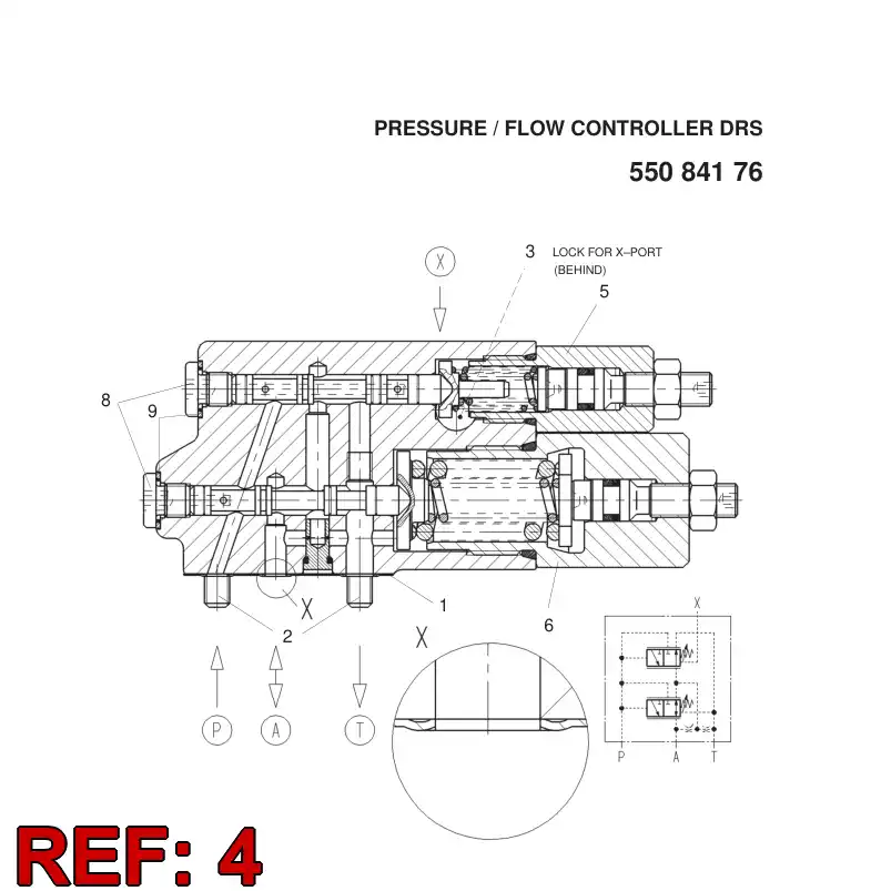 55084184 550 841 84 REPAIR KIT - Sandvik Technical Drawing