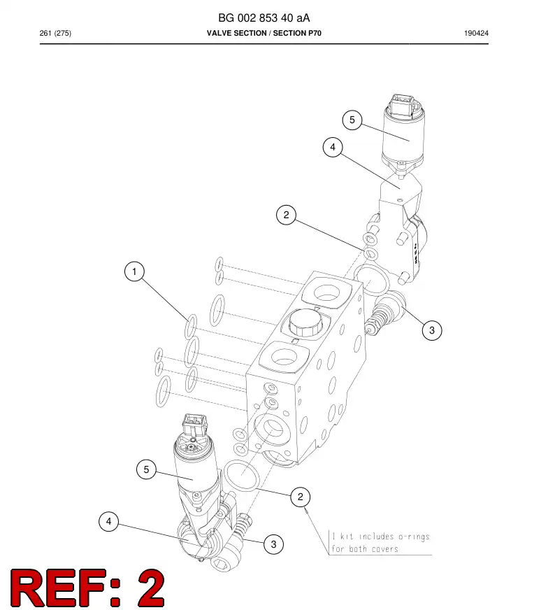 55084198 550 841 98 Seal Kit - Sandvik Technical Drawing