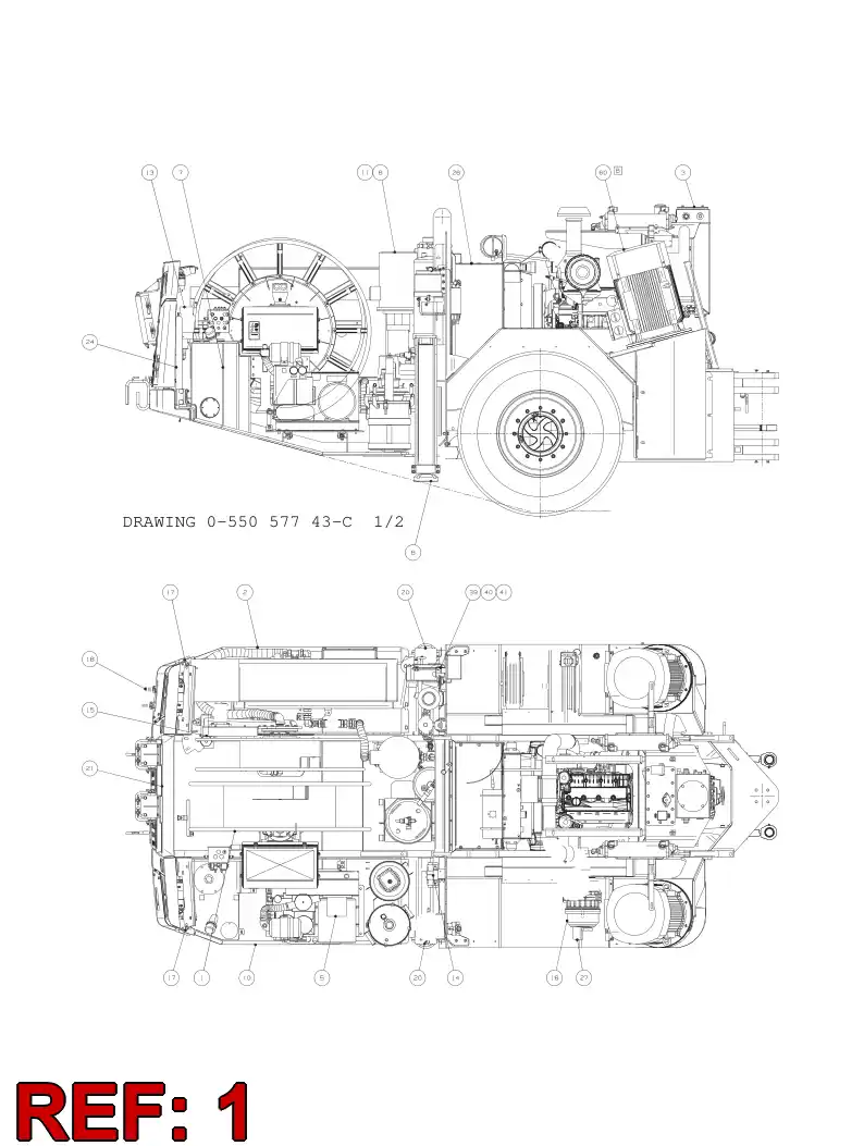 55084420 550 844 20 CABLE REEL ASSEMBLY - Sandvik Technical Drawing