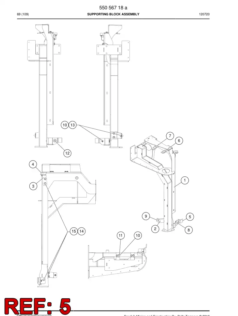 55084492 550 844 92 Holder - Sandvik Technical Drawing