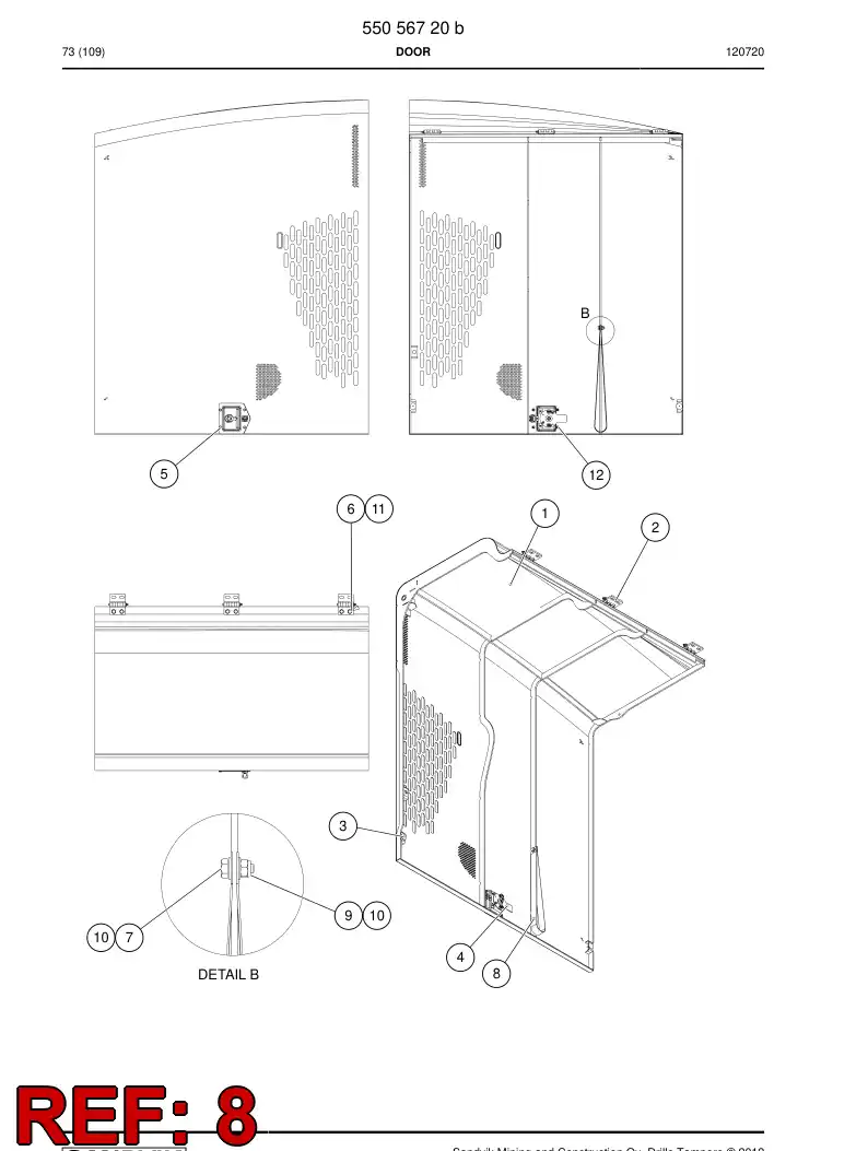 55084507 550 845 07 Strip - Sandvik Technical Drawing