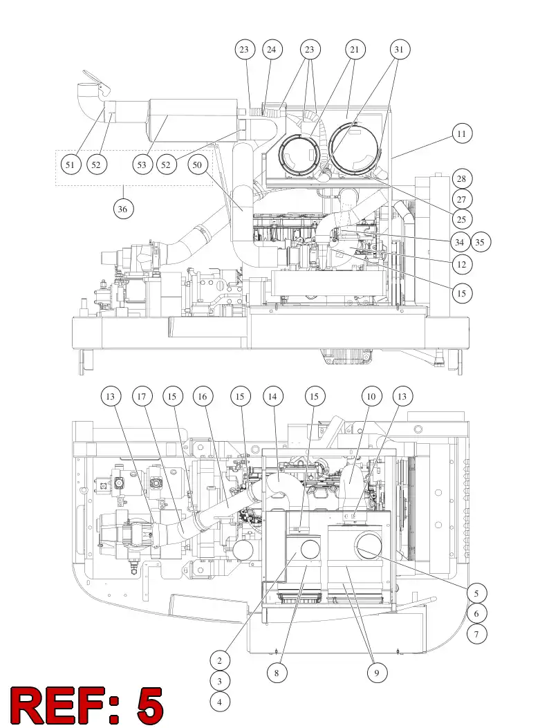 55084695 550 846 95 AIR FILTER - Sandvik Technical Drawing