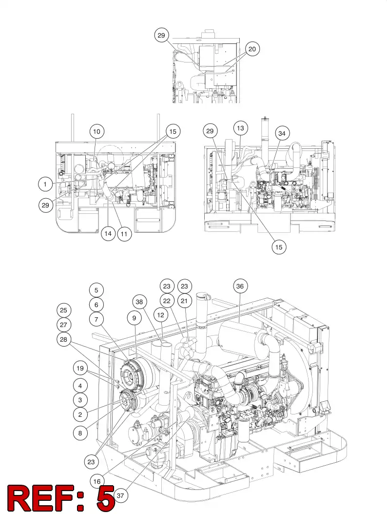 55084696 550 846 96 AIR FILTER - Sandvik Technical Drawing