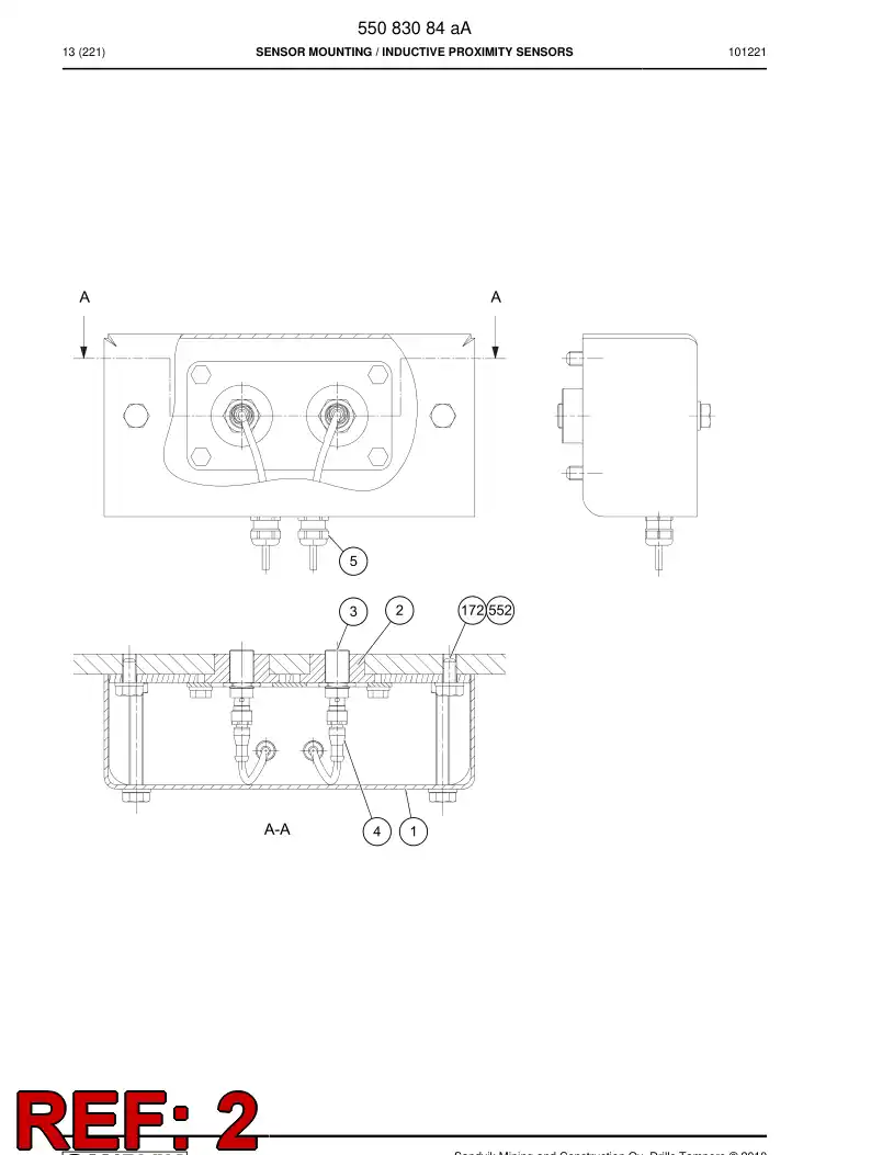 55084756 550 847 56 Bushing - Sandvik Technical Drawing