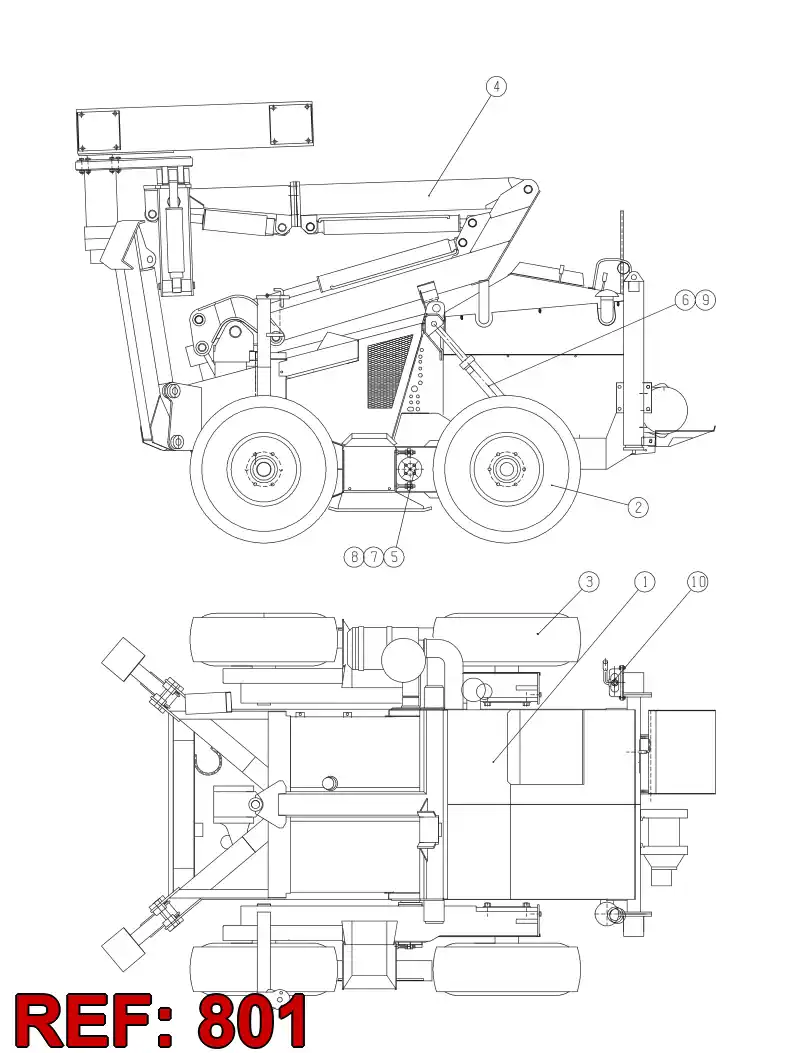 55084776 550 847 76 HYDRAULIC DIAGRAM - Sandvik Technical Drawing