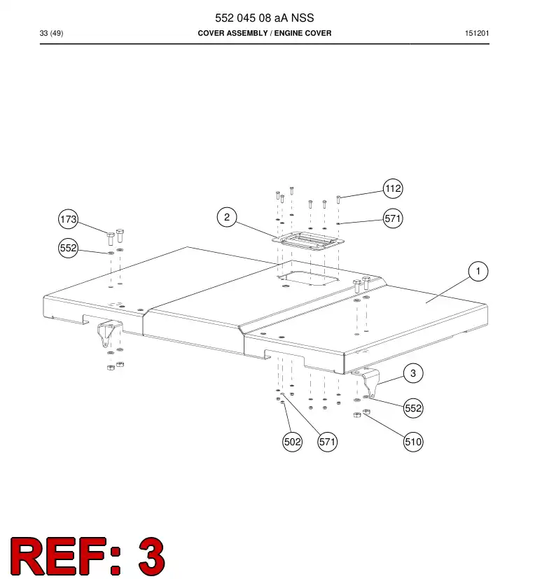 55084857 550 848 57 Supporting block - Sandvik Technical Drawing