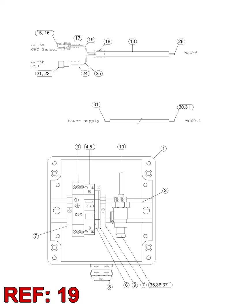55084874 550 848 74 Plastic conduits for cable - Sandvik Technical Drawing