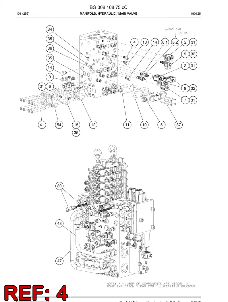 55084986a 550 849 86a Valve, Pressure Relief - Sandvik Technical Drawing