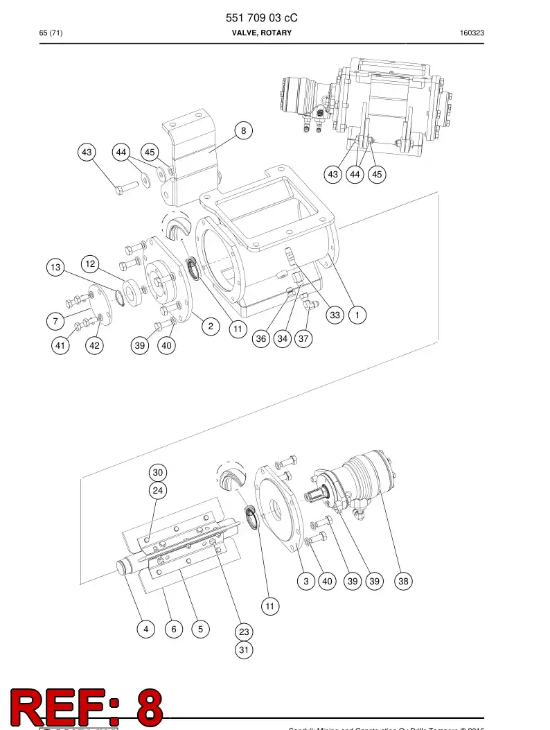55085211a 550 852 11a BRACKET - Sandvik Technical Drawing